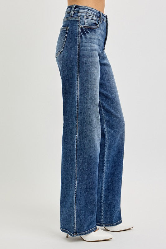 RISEN Full Size Tummy Control High Rise Jeans - Jsopretty.com