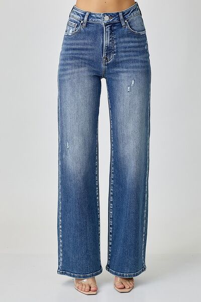 RISEN High Waist Jeans with Pockets - Jsopretty.com