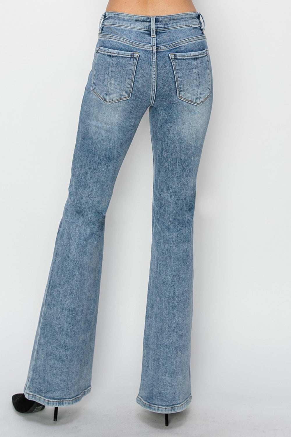 RISEN Full Size Mid Rise Bootcut Jeans - Jsopretty.com