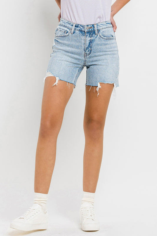 Vervet by Flying Monkey High Rise Denim Shorts - Jsopretty.com