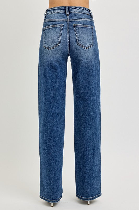 RISEN Full Size Tummy Control High Rise Jeans - Jsopretty.com