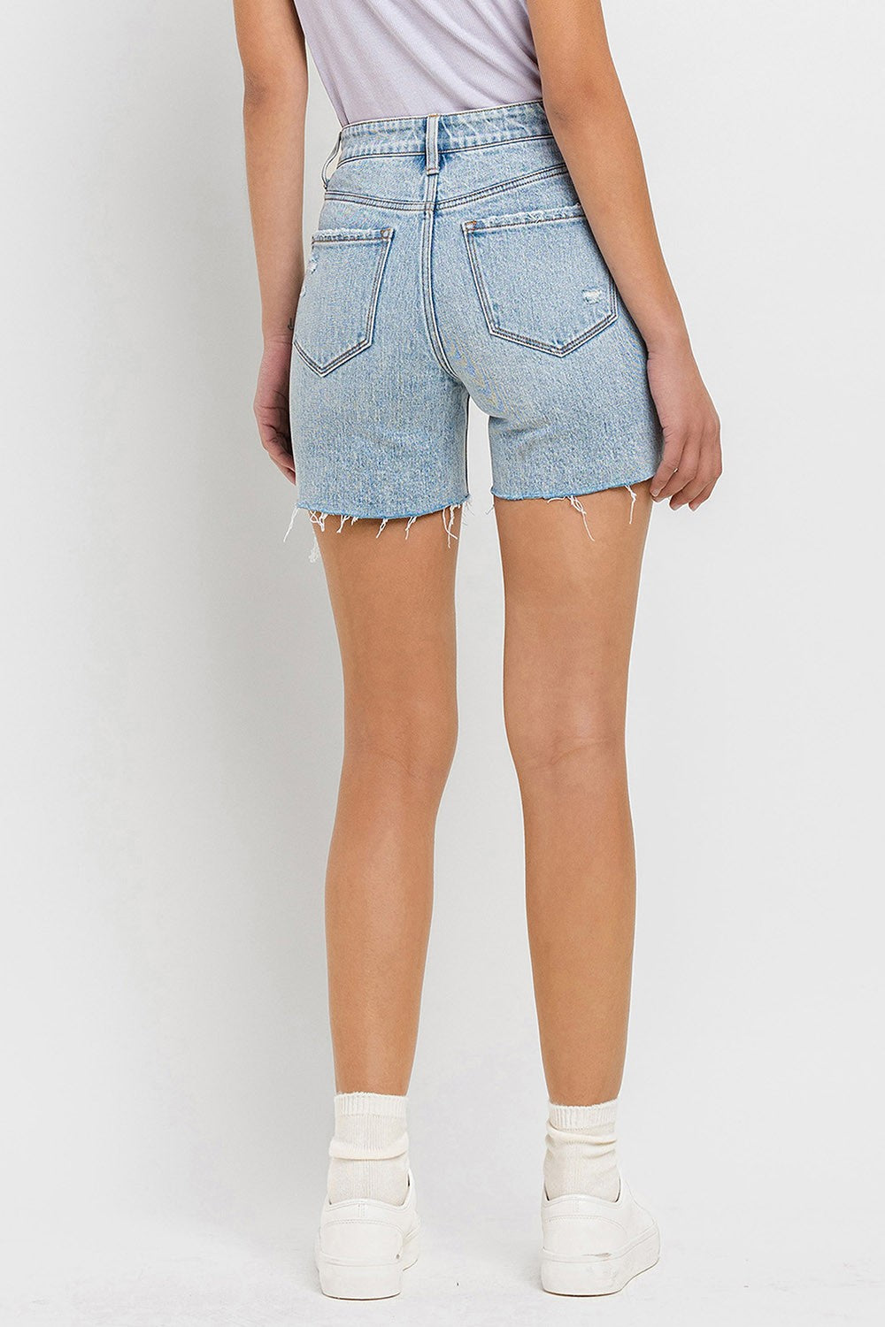 Vervet by Flying Monkey High Rise Denim Shorts - Jsopretty.com