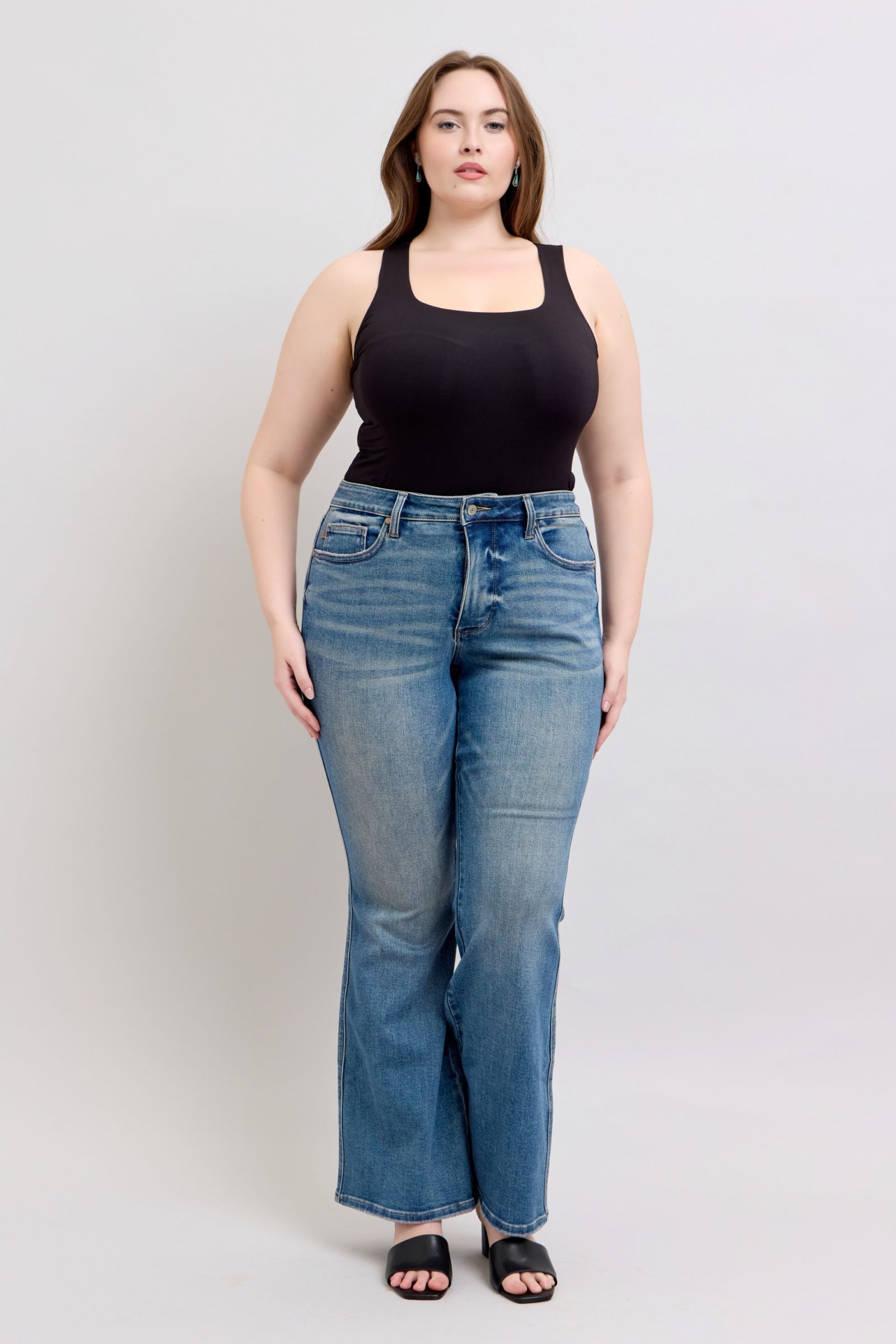 Judy Blue MR Tummy Control Vintage Wash Jeans - Jsopretty.com