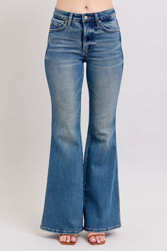 Judy Blue MR Tummy Control Vintage Wash Jeans - Jsopretty.com