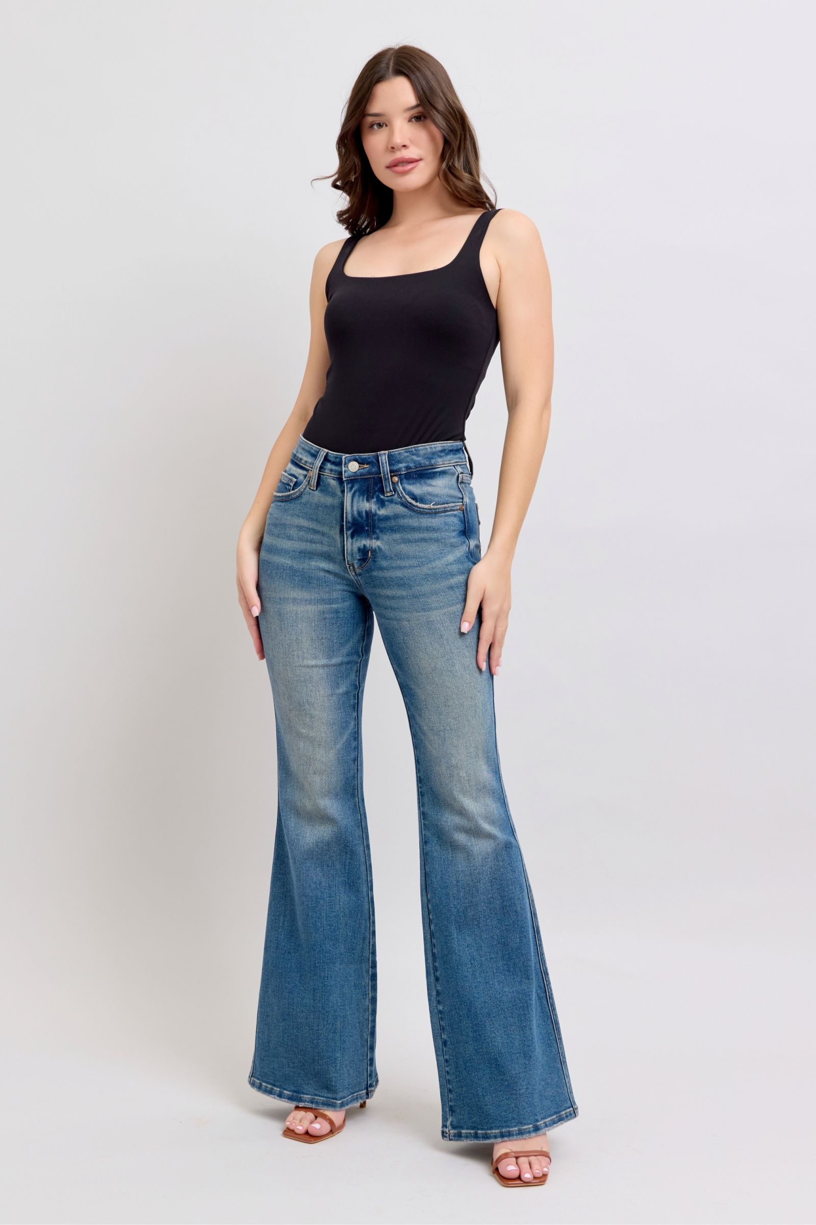 Judy Blue MR Tummy Control Vintage Wash Jeans - Jsopretty.com