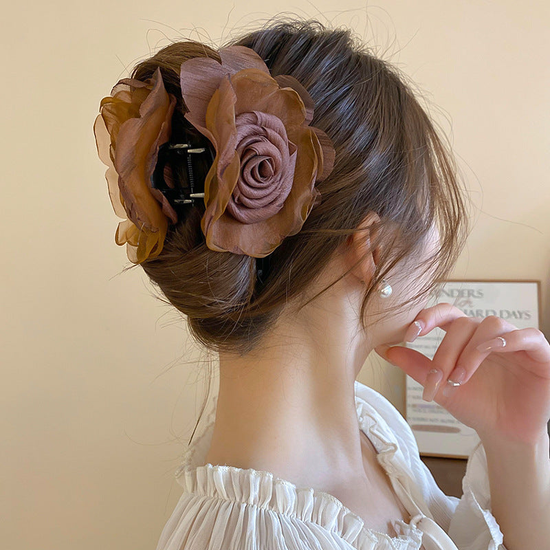 Flower Acrylic Hair Claw Clip - Jsopretty.com