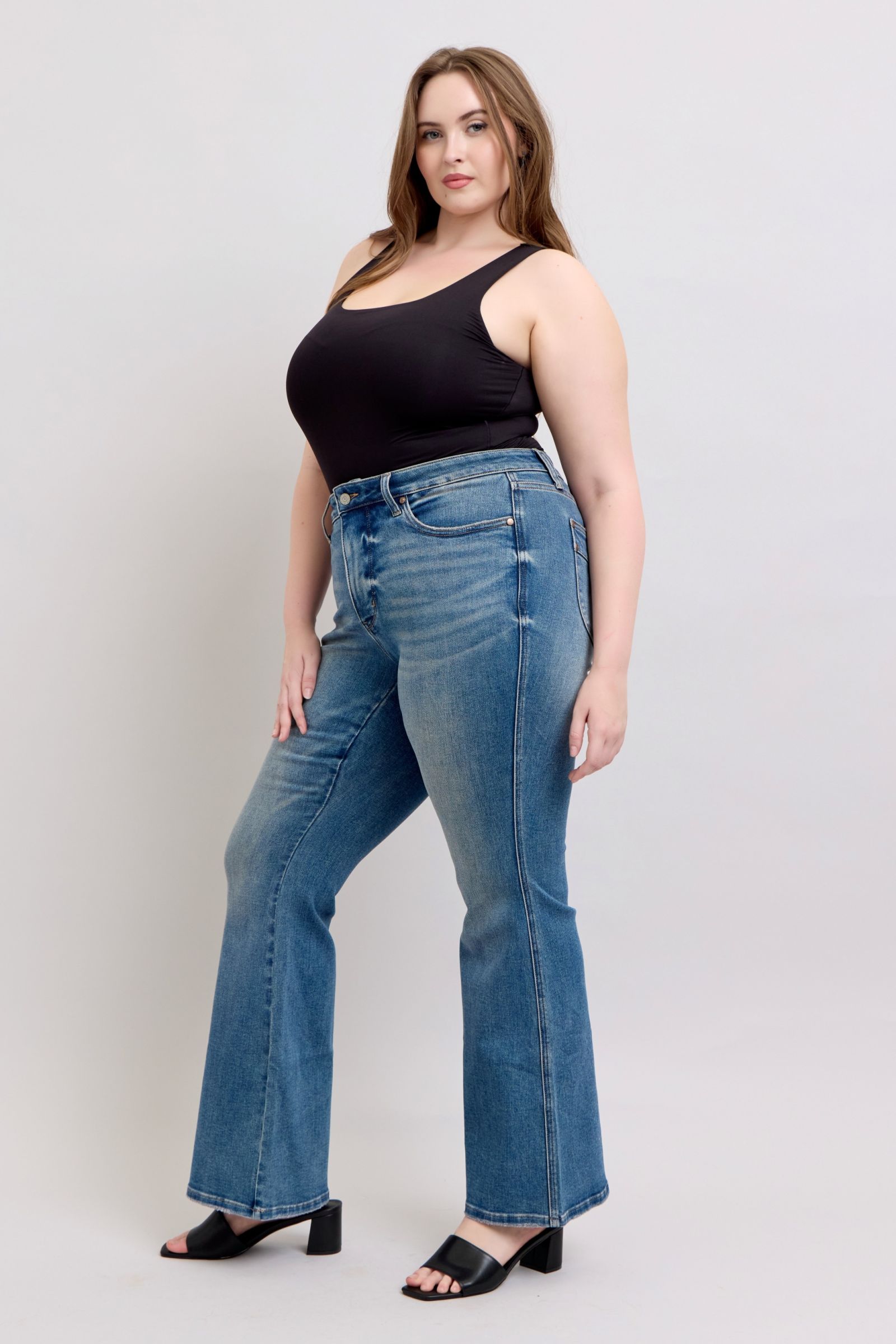 Judy Blue MR Tummy Control Vintage Wash Jeans - Jsopretty.com