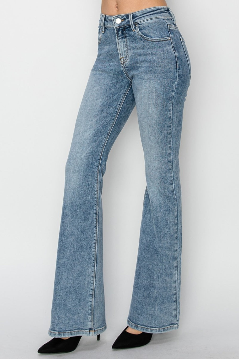 RISEN Full Size Mid Rise Bootcut Jeans - Jsopretty.com