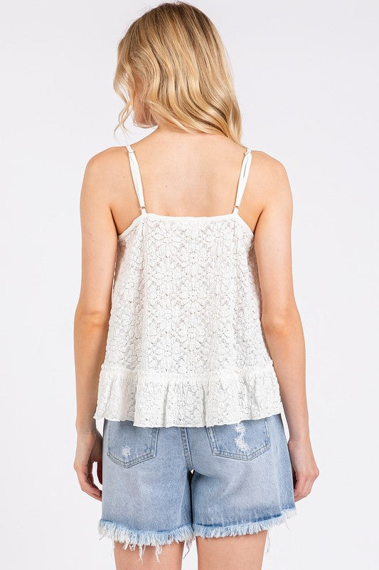 Mittoshop Textured V-Neck Cami - Jsopretty.com