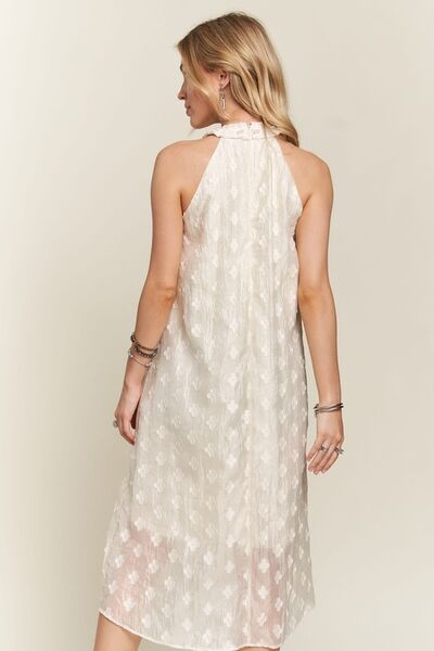 Grecian Neck Midi Dress - Jsopretty.com