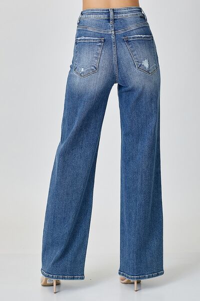 RISEN High Waist Jeans with Pockets - Jsopretty.com