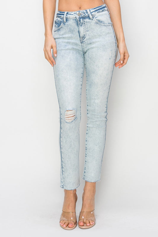 Risen Full Size High Rise Distressed Skinny Jeans - Jsopretty.com