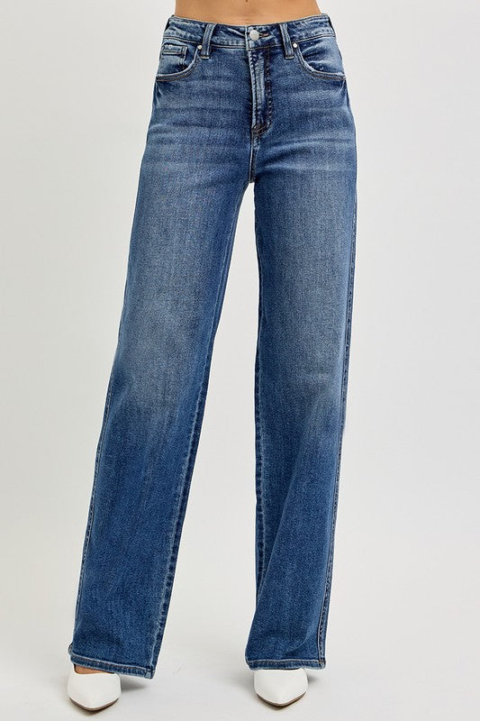 RISEN Full Size Tummy Control High Rise Jeans - Jsopretty.com