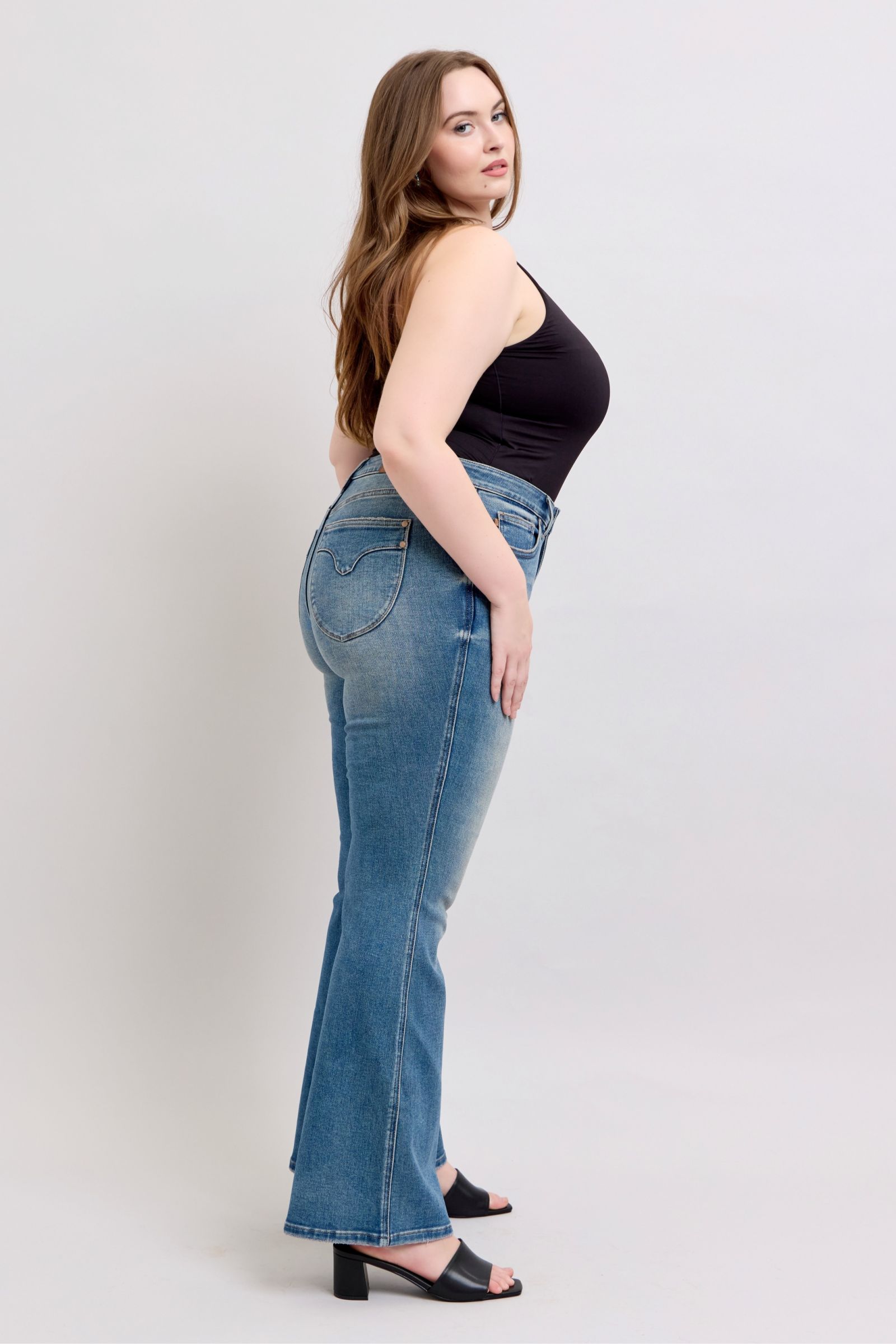 Judy Blue MR Tummy Control Vintage Wash Jeans - Jsopretty.com